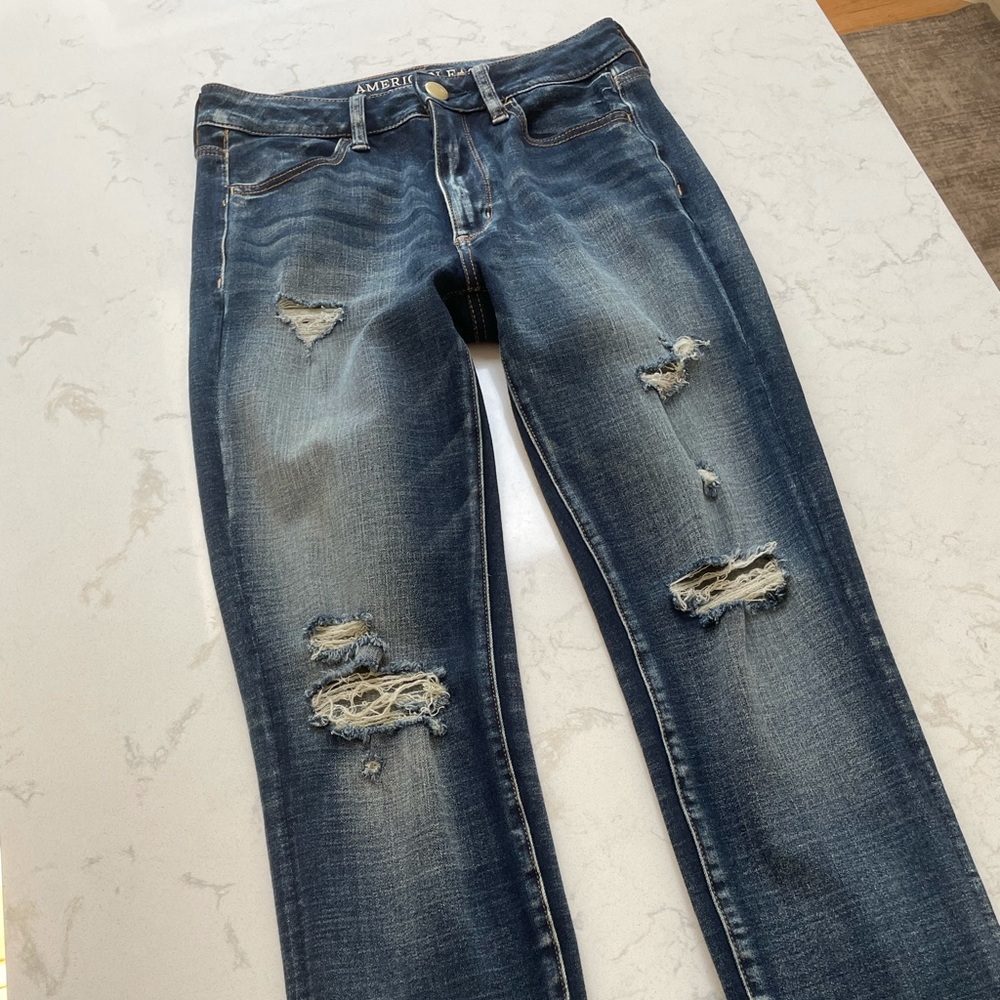 American Eagle Hi- Rise Jeggings size 8 long